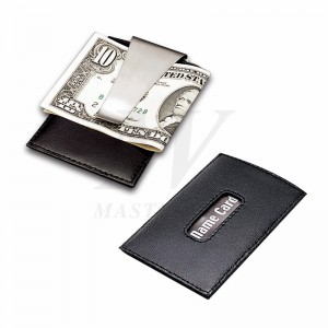 Kreditkortpåse i läder / metall med pengar Clip_B82866